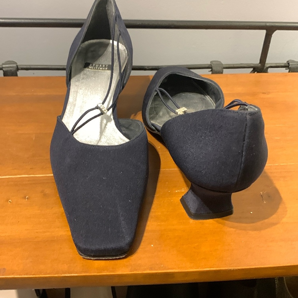 Stuart Weitzman Square-Toe Pumps - Picture 2 of 5